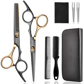 Hair Cutting Scissors Kit,  Professional Barber Shears Set with Hair Scissors Thinning Shears