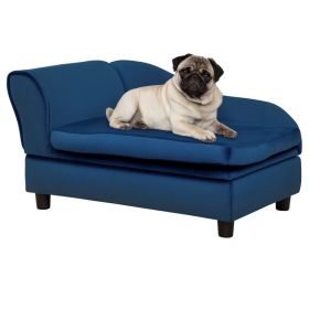 Pet Sofa Bed Couch with Storage, Pet Sofa for Small Dogs (Option: Blue-740x485x165 mm)