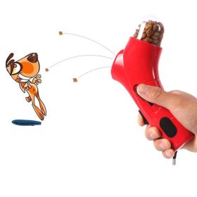 Pet Life Press N' Fetch Pet Dog Interactive Treat Launcher Toy (Color: Orange)